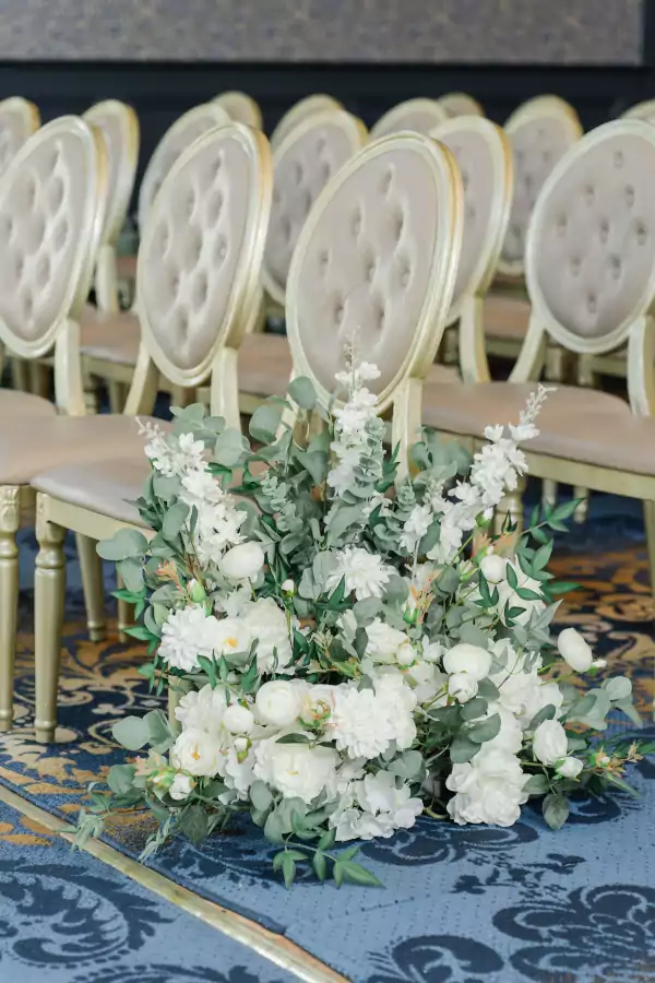 White Floral Ball Centrepieces