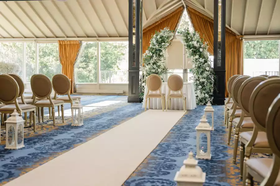 White Floral Ball Centrepieces