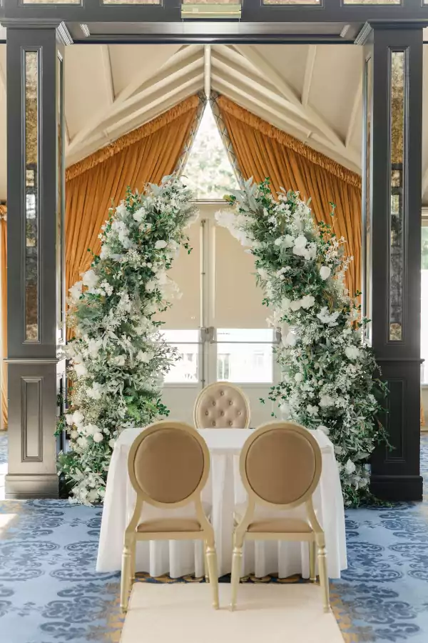 White Floral Ball Centrepieces
