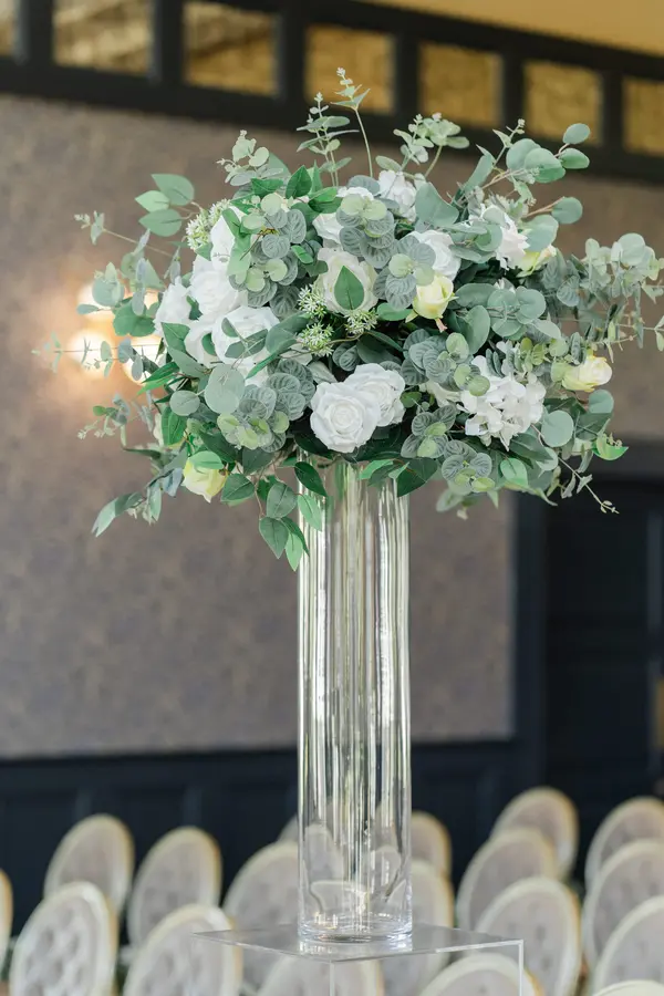 White Floral Ball Centrepieces